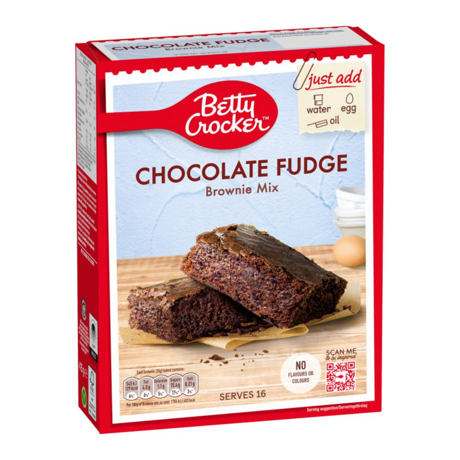 Confezione di preparato per dolci Betty Crocker Chocolate Fudge Brownie Mix da 415g