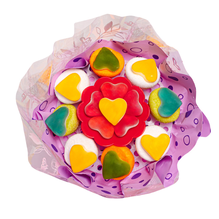Wunnie Gummy Bouquet, bouquet di caramelle gommose e marshmallow misti 162g