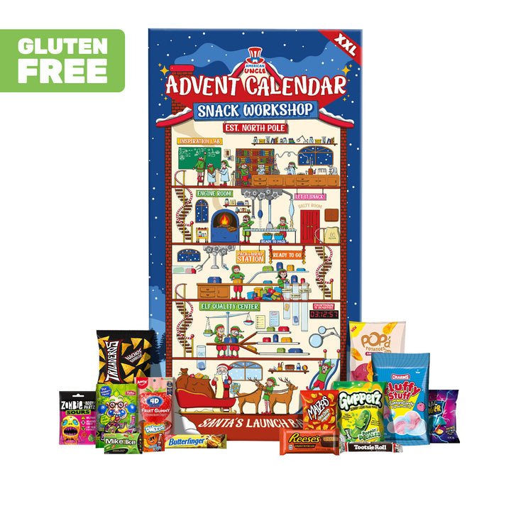 Calendario dell'Avvento xxl senza glutine composizione d'esempio