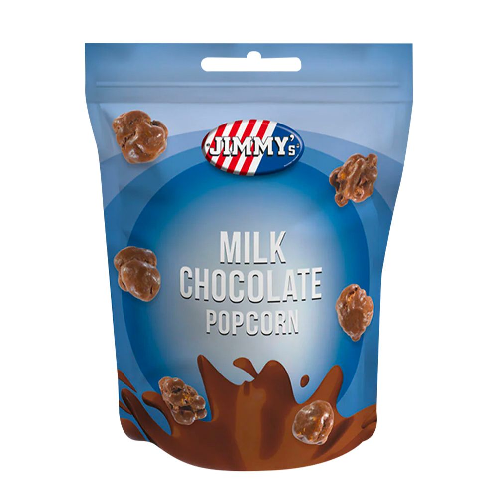 Confezione da 120g di popcorn al cioccolato Jimmy's Popcorn