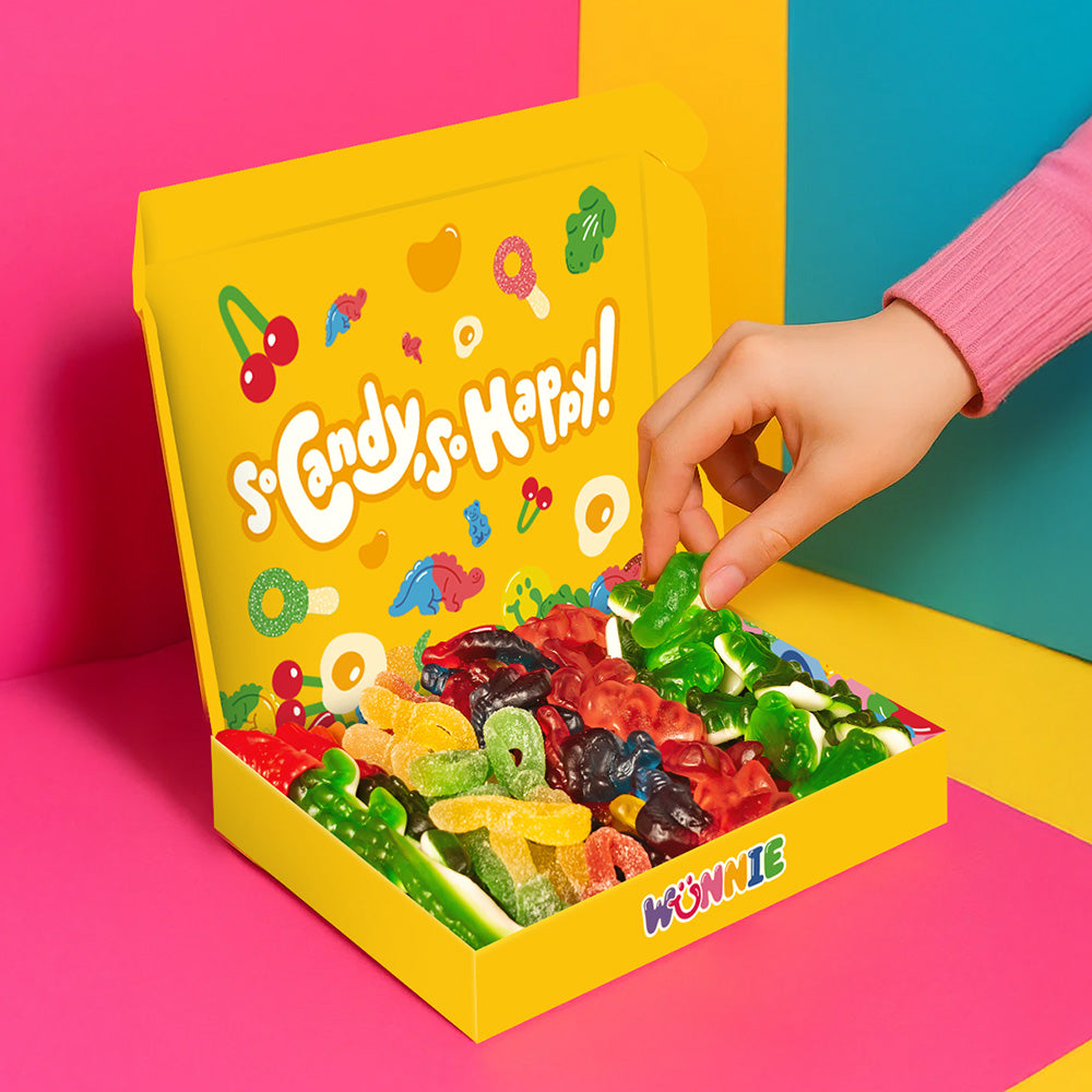 Mini Wunnie Box gialla aperta
