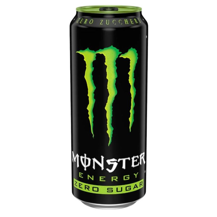 Confezione da 500ml, bevanda energetica senza zuccheri Monster.