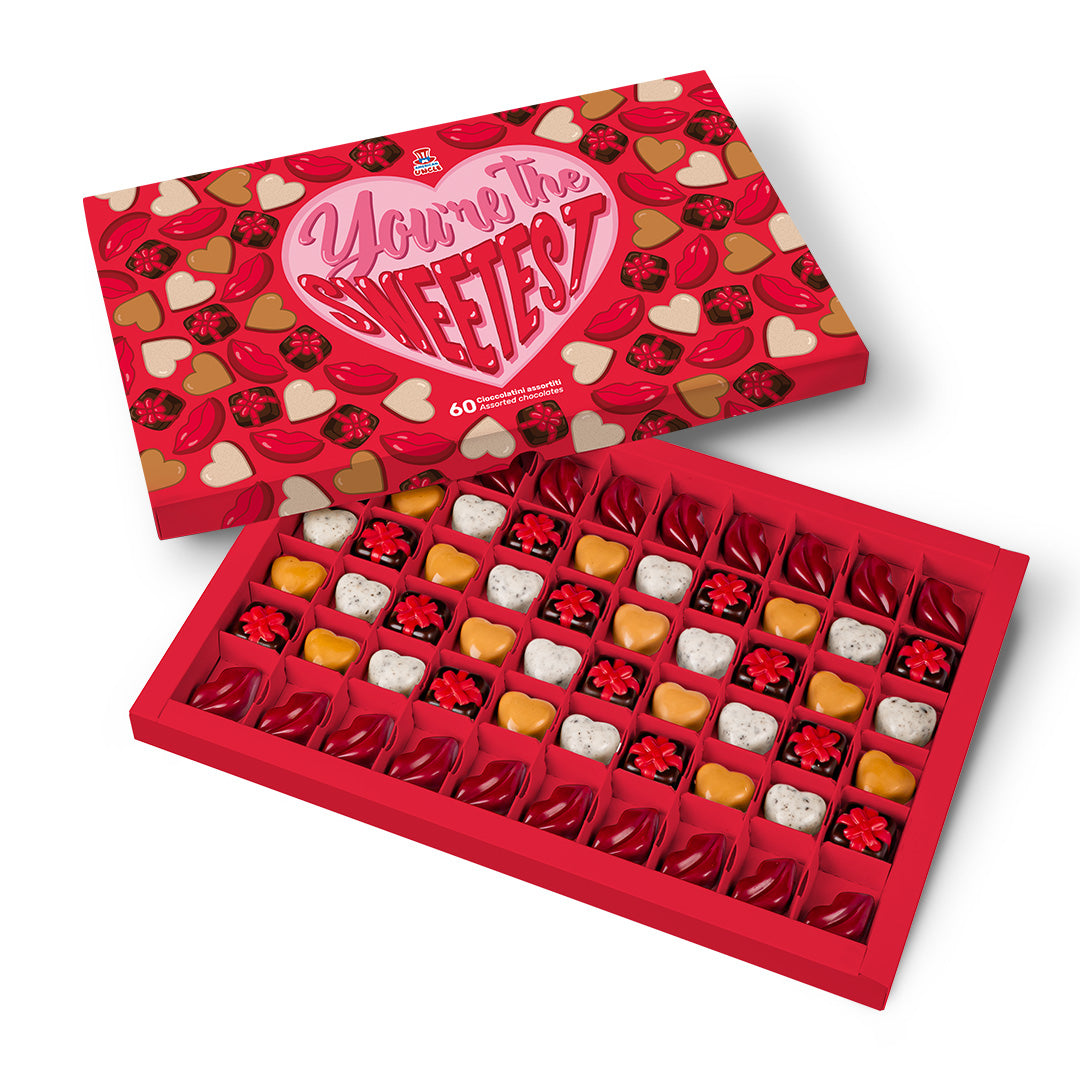 Scatola di cioccolatini “You’re the sweetest one”, box da 600 g con 60 cioccolatini misti