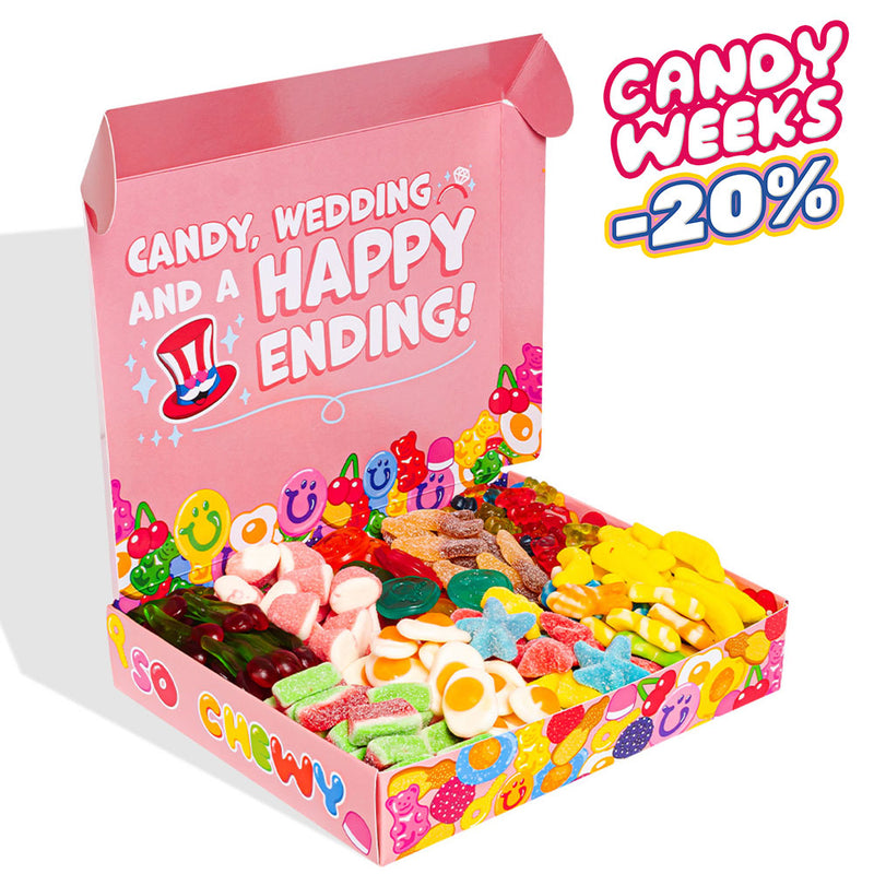 Wunnie box "Bride to be Happy", la Candy box da comporre con le caramelle gommose della sposa