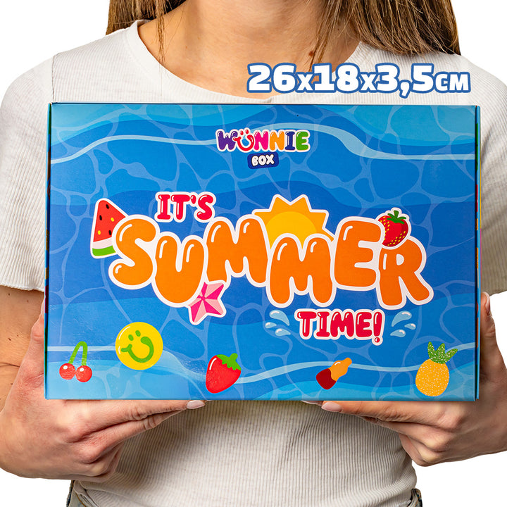 Wunnie Box Summer, foto chiusa con misure 26x18x3,5cm