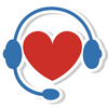 Cuffie e microfono con cuore