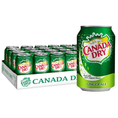Confezione da 24 di bevanda allo zenzero Canada dry