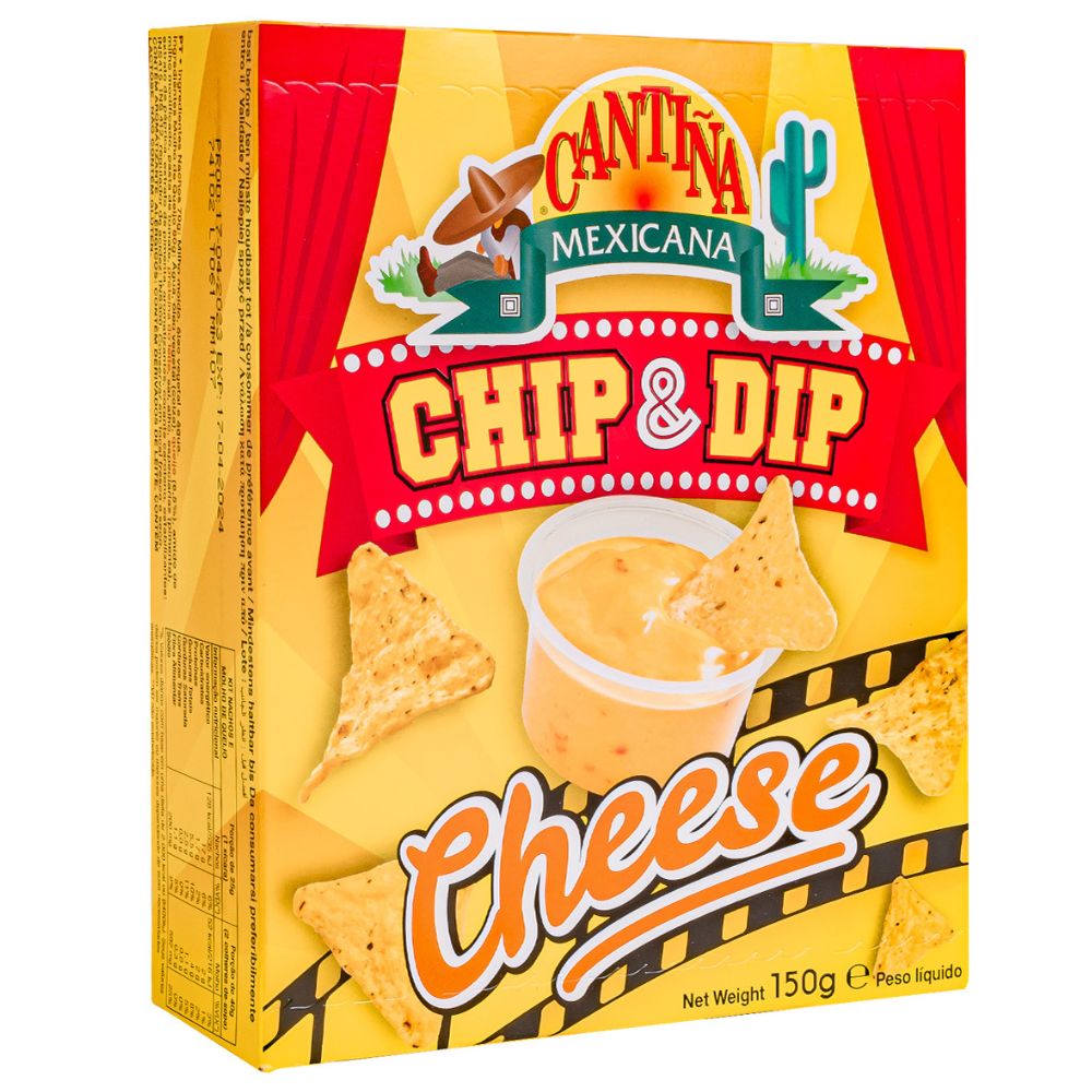Cantina Mexicana Chip & Dip Cheese nachos con salsa al formaggio da