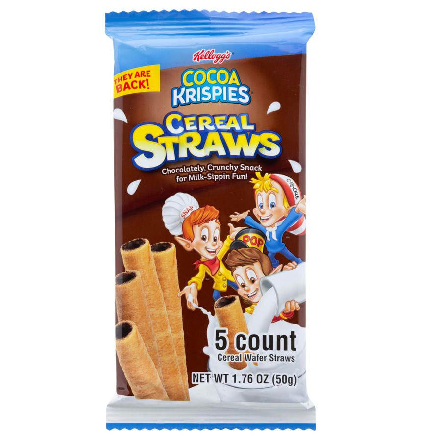 Confezione da 50g di cannucce di wafer e cioccolato Kellogg's Cocoa Krispies