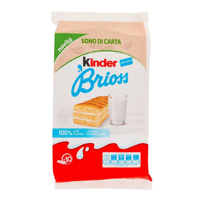 Confezione da 27g di 10 merendine pan di spagna Kinder Brioss