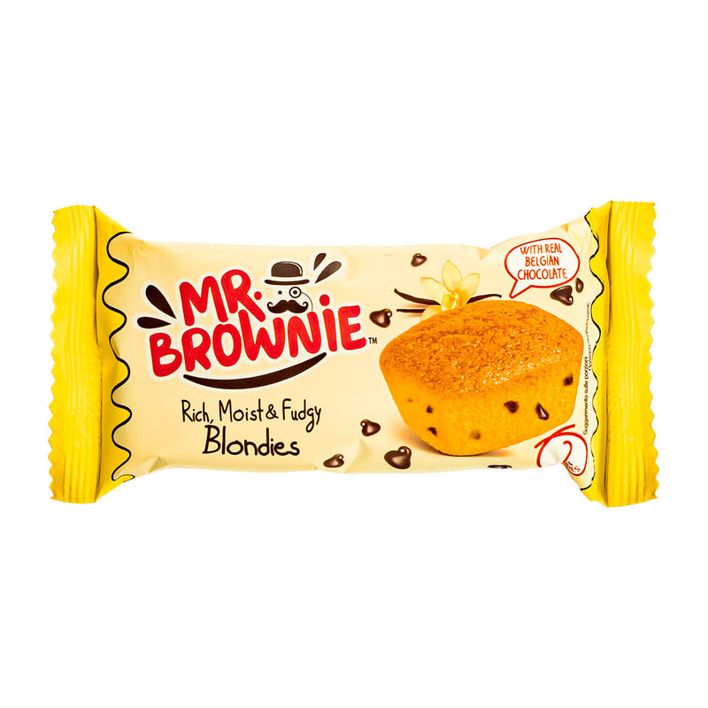 Confezione da 50g di brownie con gocce di cioccolato Mr Brownies Blondies