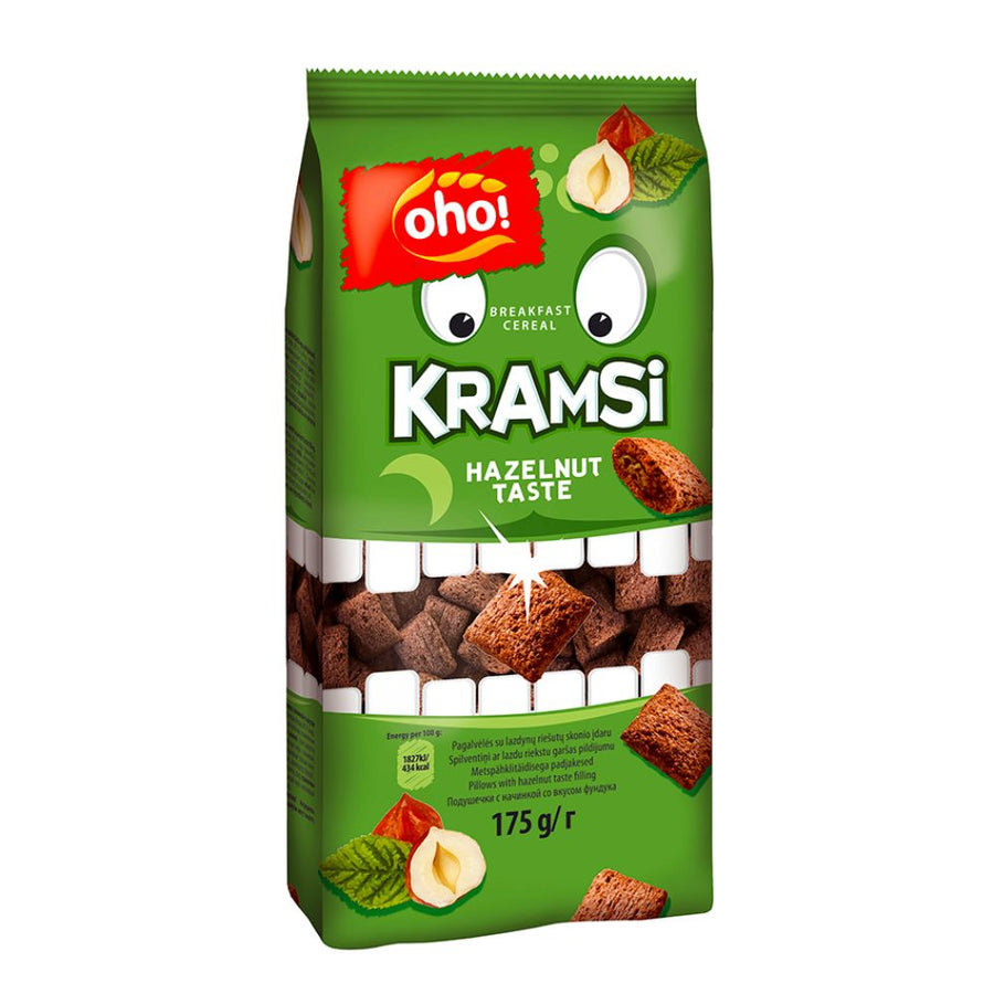 Confezione da 175g di biscotti al cioccolato Oho Kramsi Hazelnut