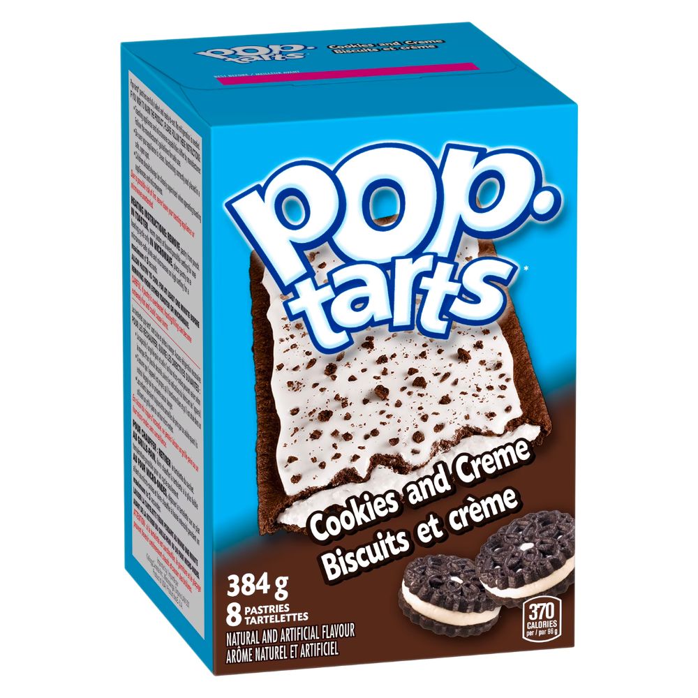 Pop Tarts Frosted Cookies and Creme biscotti a cioccolato e vaniglia