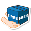 box con scritto Free Shipping