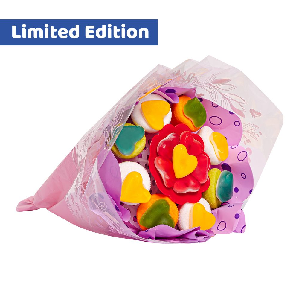 Wunnie Gummy Bouquet, bouquet di caramelle gommose e marshmallow misti 162g