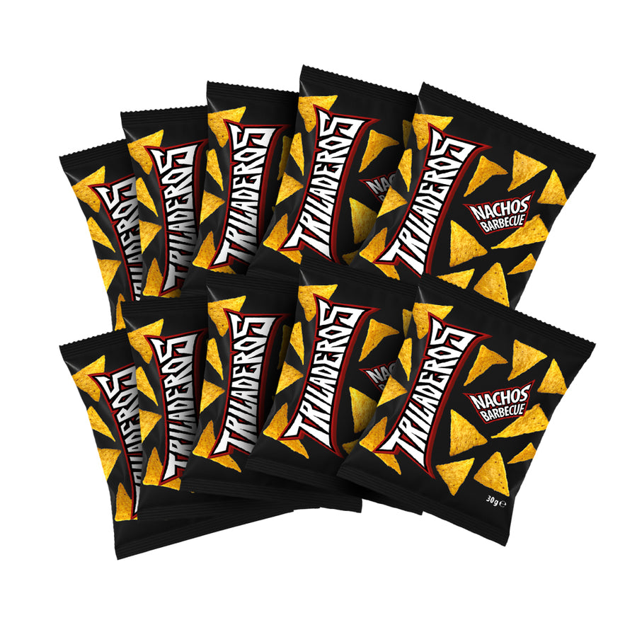 10 confezioni da 30g di nachos al barbecue Triladeros
