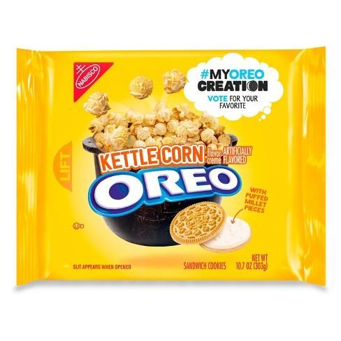 Kettle Corn Oreo, biscotti alla crema con mais da 303g (1954234925153)