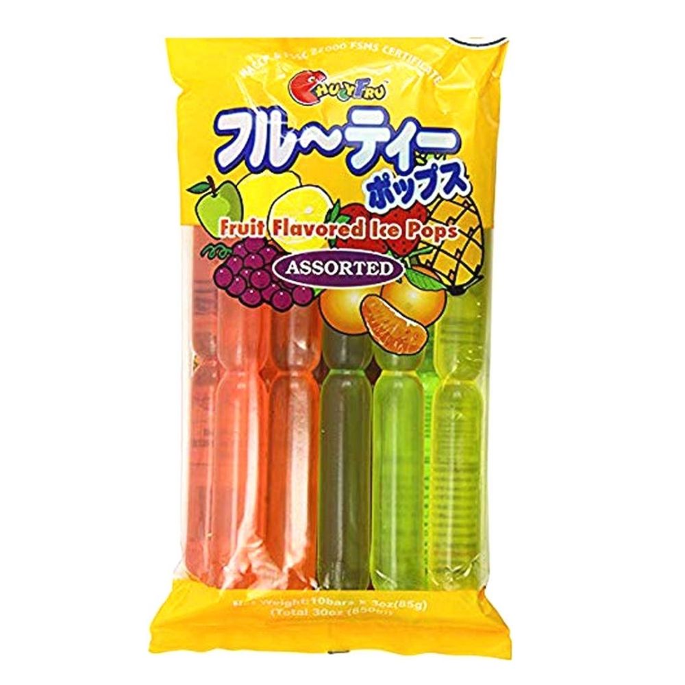 Chuy Fru Fruit Flavored Ice Pop Assorted, ghiaccioli di gelatina alla frutta da 850g