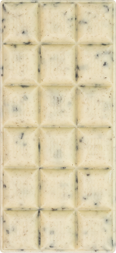 ChocoLetter Cookies & Cream, tavoletta di cioccolato bianco artigianale con pezzi di biscotto da 100g