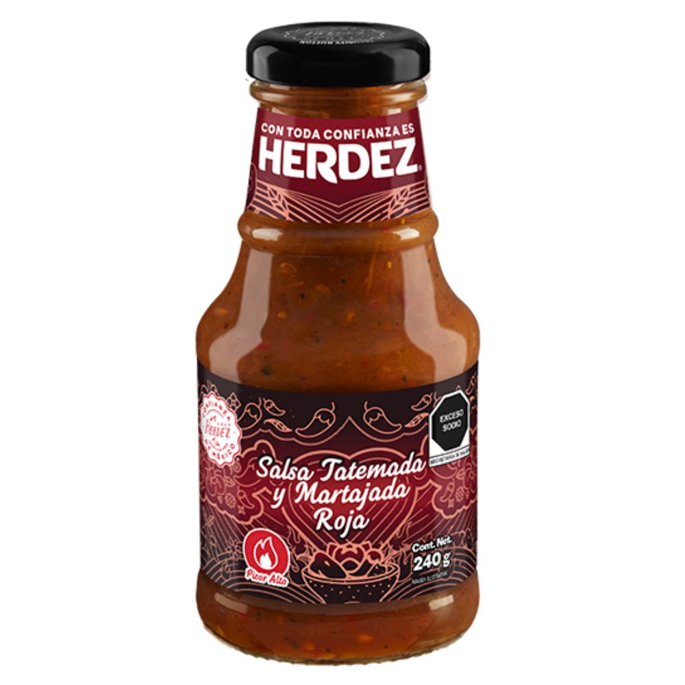 Herdez Salsa Totemada y Martajada Roja salsa piccante al gusto di