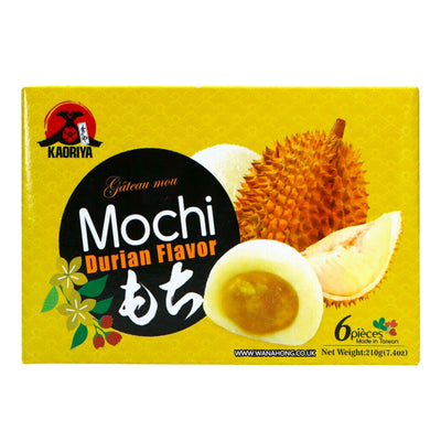 Confezione da 210g di mochi al gusto durian Kaoriya Mochi Durian Flavour 