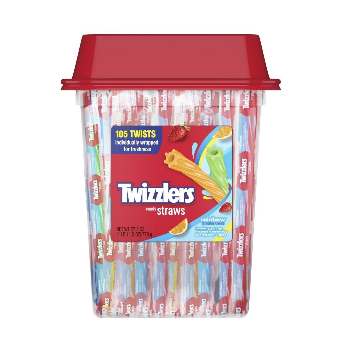 Twizzlers Candy Straws Rainbow liquirizia al gusto di frutta da 779g