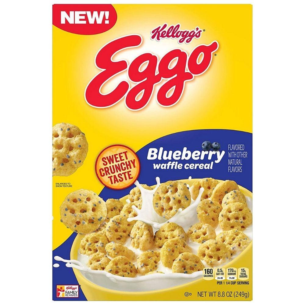 Kellogg's Eggo Blueberry Waffle cereali al gusto di waffle ai