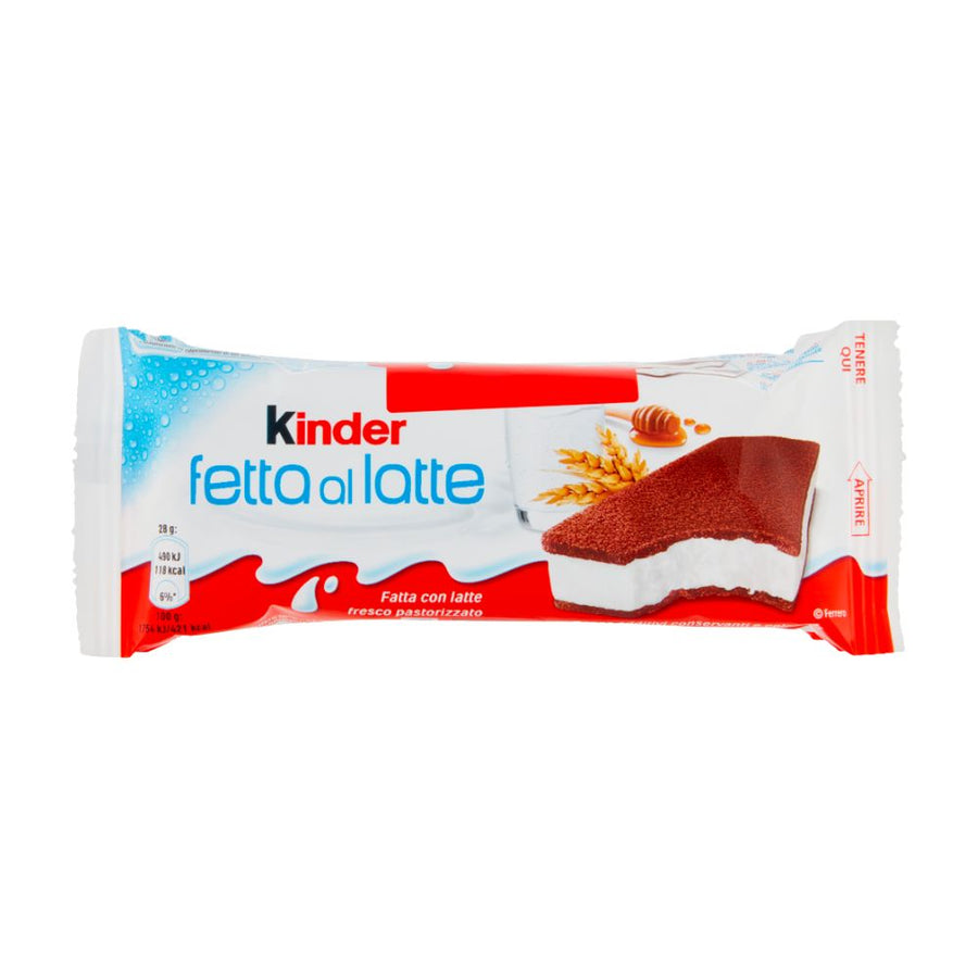 Confezione da 28g di Kinder Fetta al Latte
