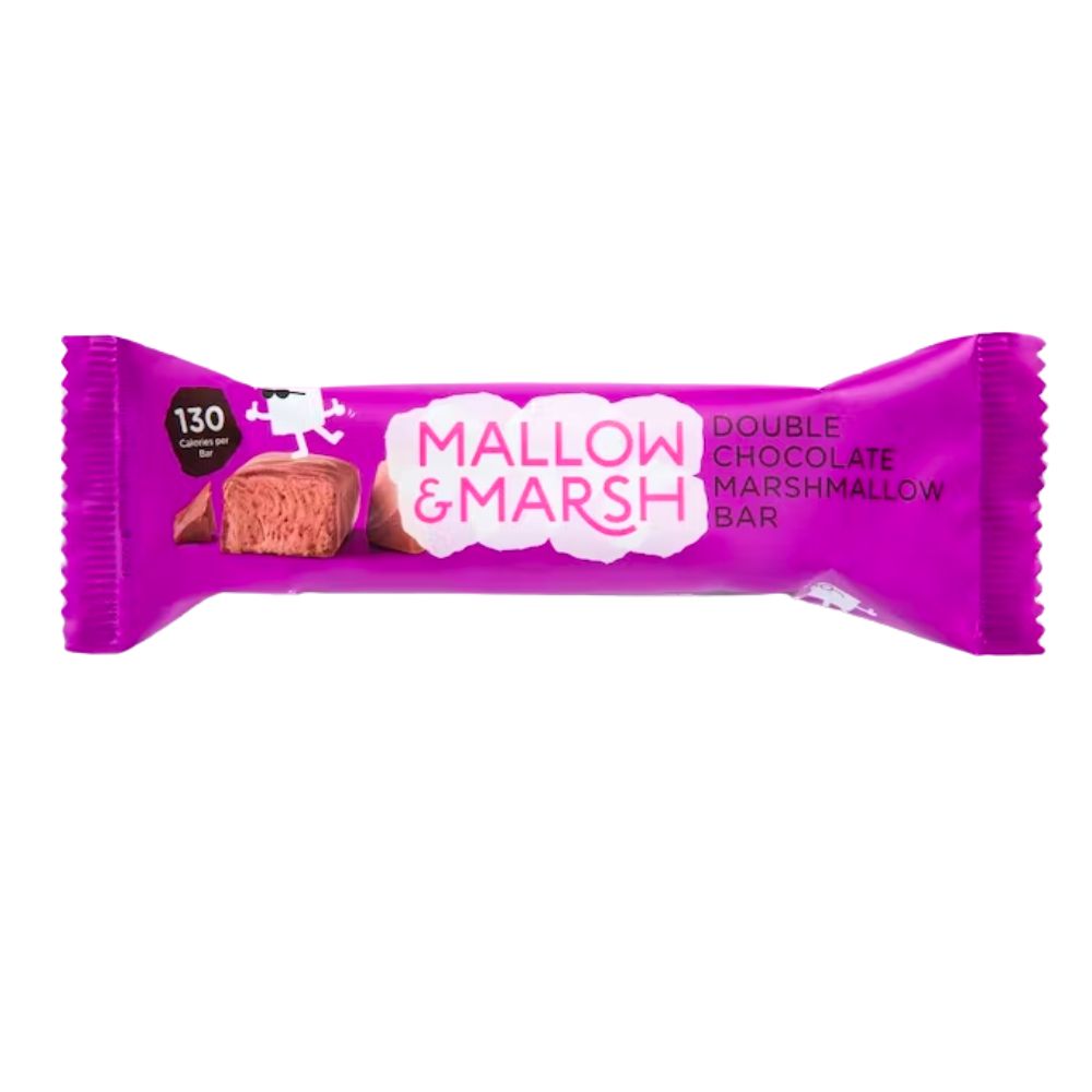 Mallow & Marsh Double Chocolate Coated Chocolate Marshmallow Bar barretta di marshmallow
