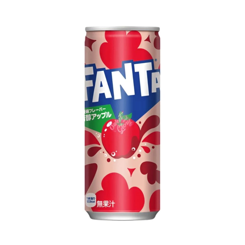 Fanta Red Apple Can Japan, bevanda al gusto di mela rossa da 250ml