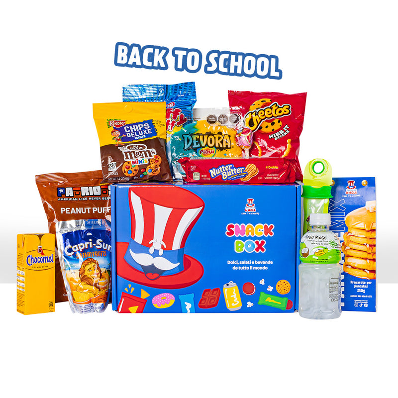 Back to School Box, scatola da 12 snack per il ritorno a scuola