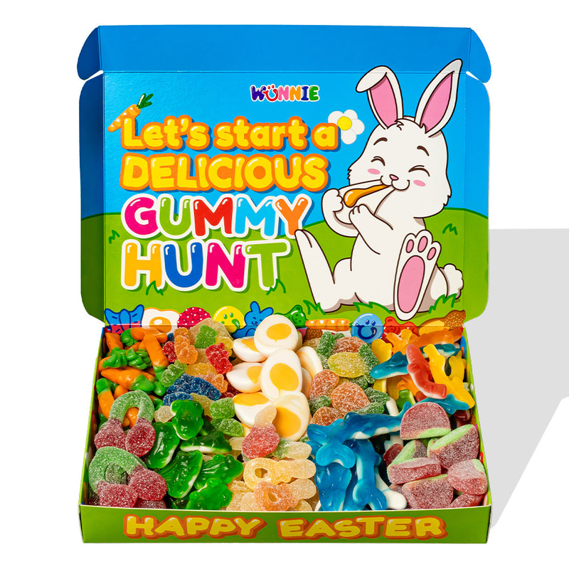 Wunnie box “Happy Easter”, la Candy box da comporre con le tue caramelle gommose preferite - 1 kg