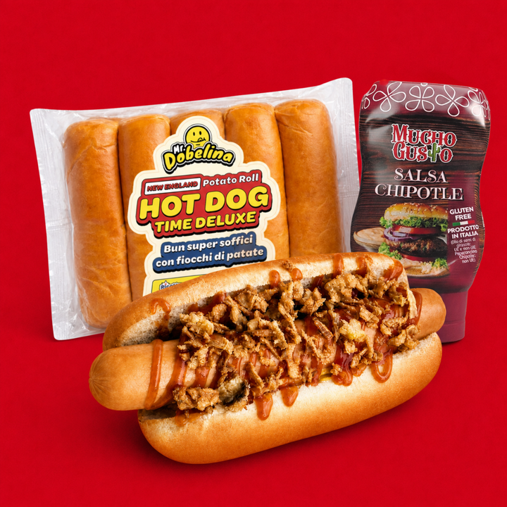 panino con salsa e hot dog