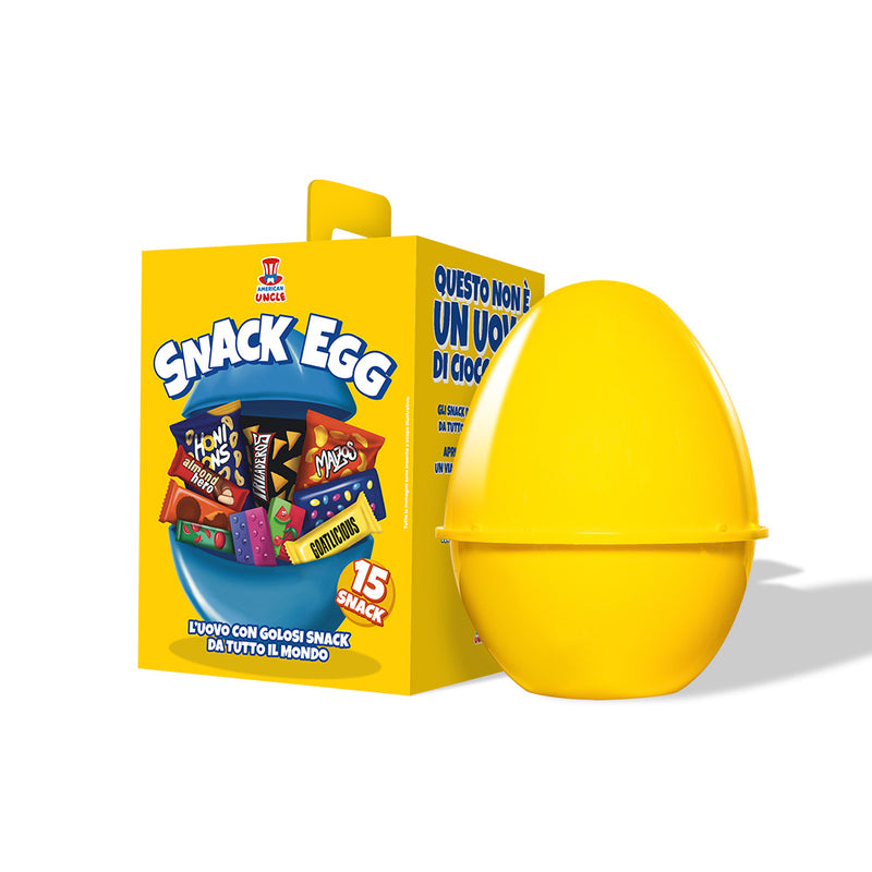 American Uncle Snack Egg M, uovo da 15 snack dolci e salati a sorpresa