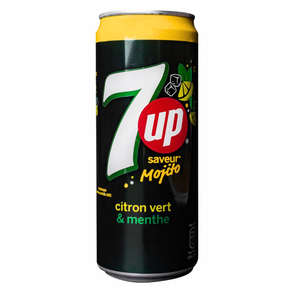 7 Up Mojito, bevanda analcolica al gusto di mojito da 330 ml