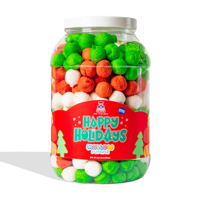 Mallow Jumble “Happy Holidays”, barattolo di marshmallow da comporre con i tuoi gusti preferiti
