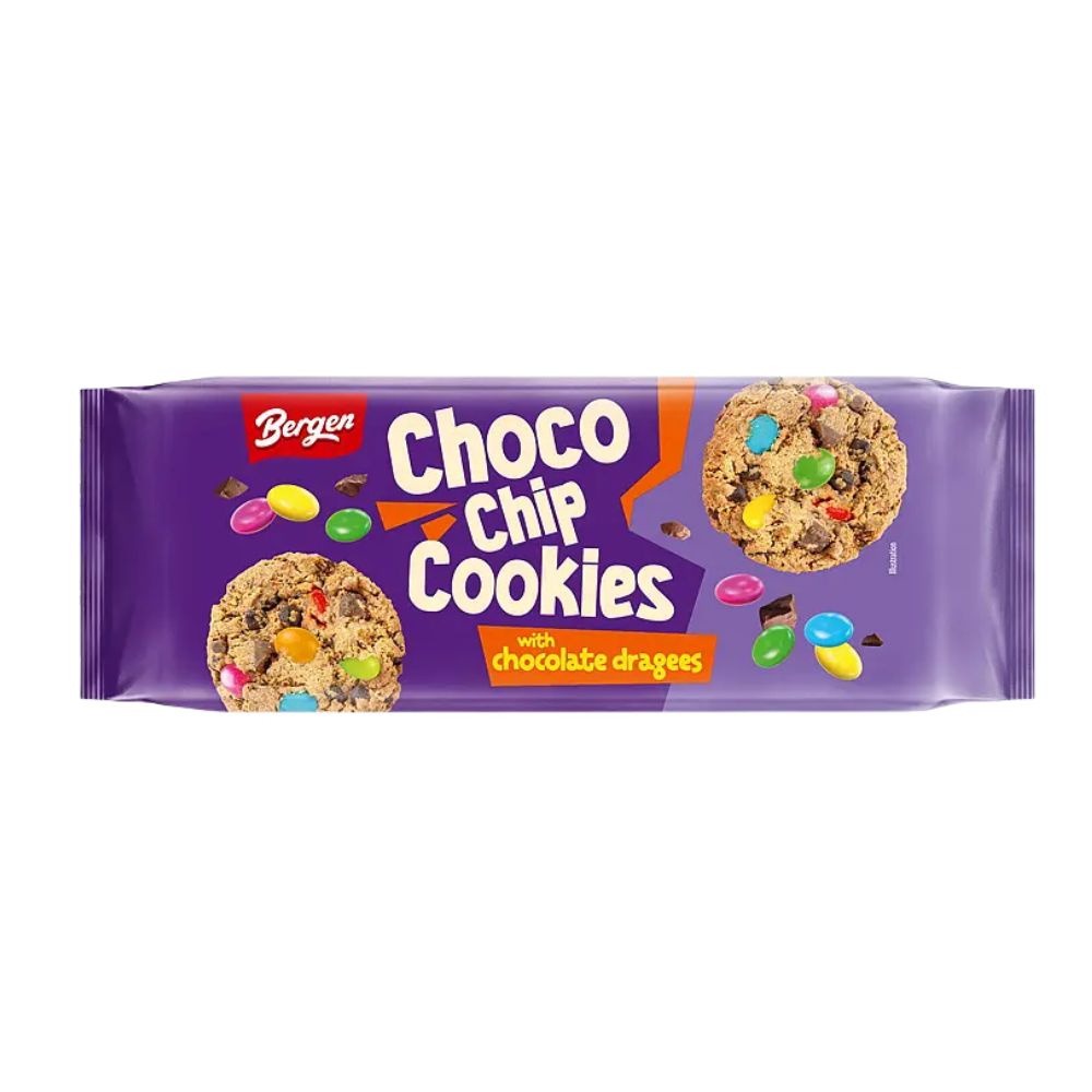 Bergen Chocolate Chip Cookies Smile - choco chip cookies 85g