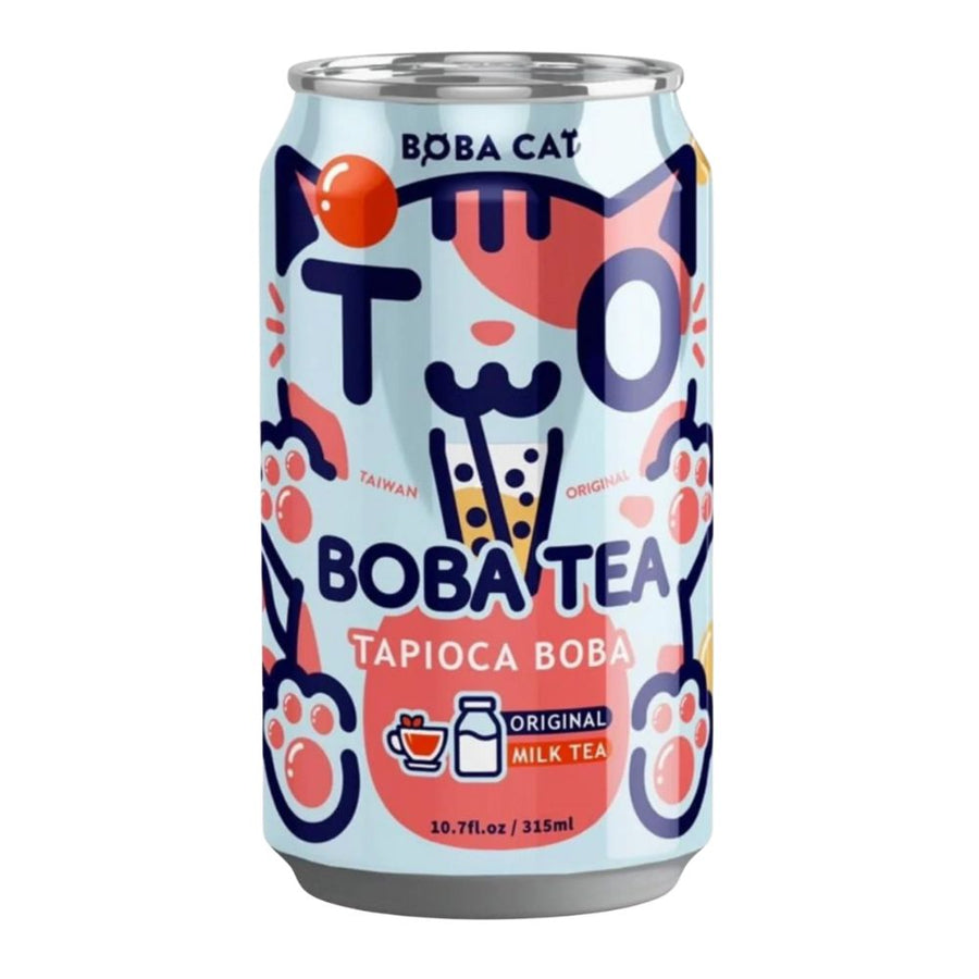 Confezione da 315ml, bubble tea con tè al latte Boba Cat.