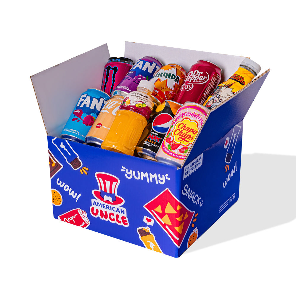 Snack box bevande da almeno 10 bibite internazionali