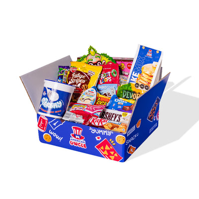 Snack box dolce da almeno 20 prodotti internazionali