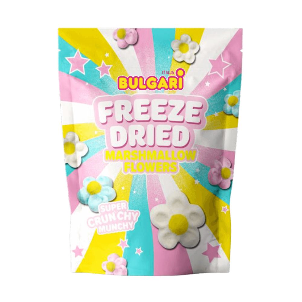 Bulgari Freeze Dried Marshmallow Flowers, marshmallow liofilizzato a forma di margherita da 42g