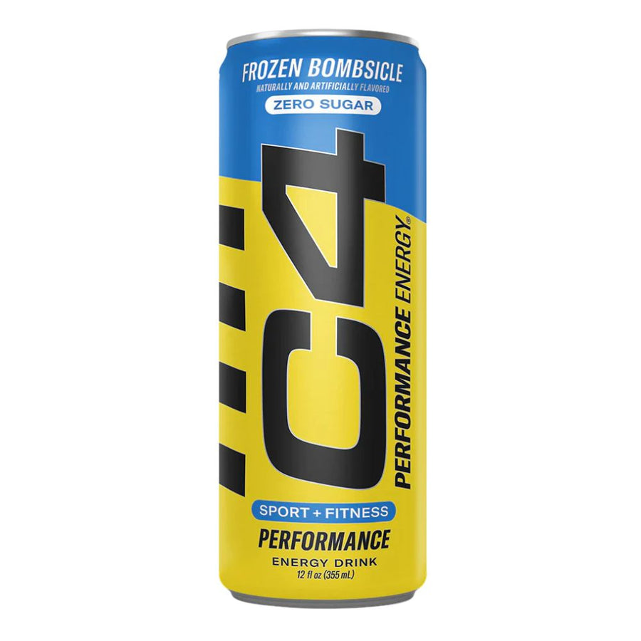 Confezione da 330ml, energy drink al gusto di frutta C4.
