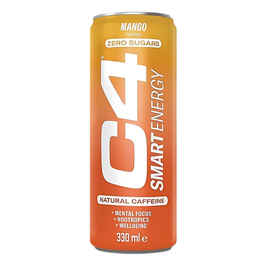 Confezione da 330, energy drink al gusto di mango C4.