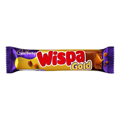 Cadbury Wispa Gold, barretta al cioccolato ripiena di caramello da 48g