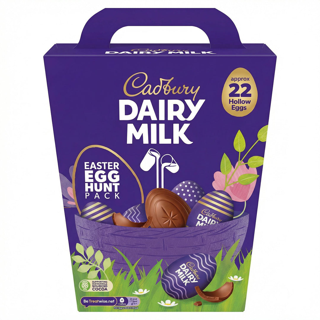 Cadbury Dairy Milk Easter Egg Hunt - uova di cioccolato al latte 317g