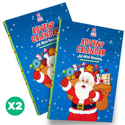 2x Calendario dell'Avvento Miniatures, scatola da 24 snack dolci a sorpresa nel formato mini