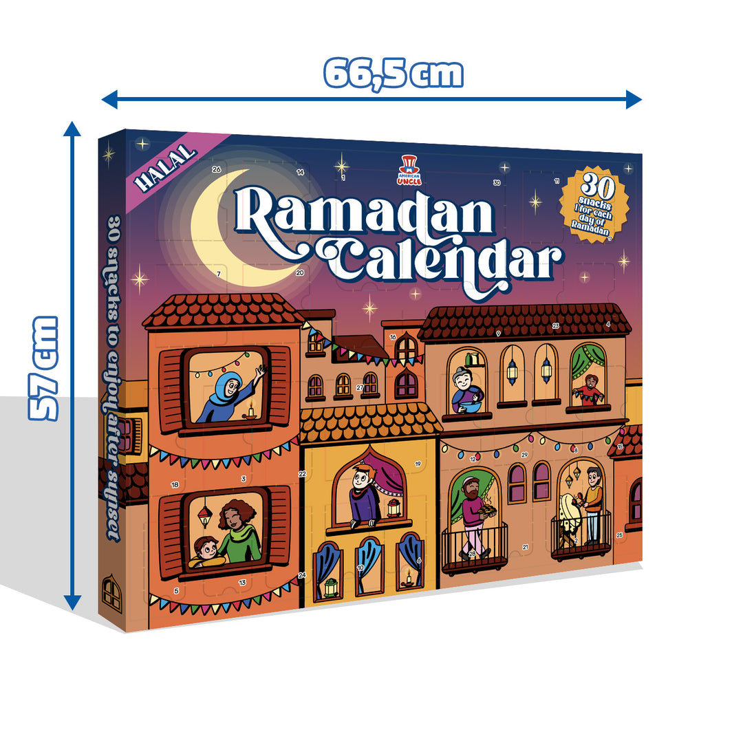 Ramadan Calendar, Calendario del Ramadan da 30 snack 100% halal dolci e salati