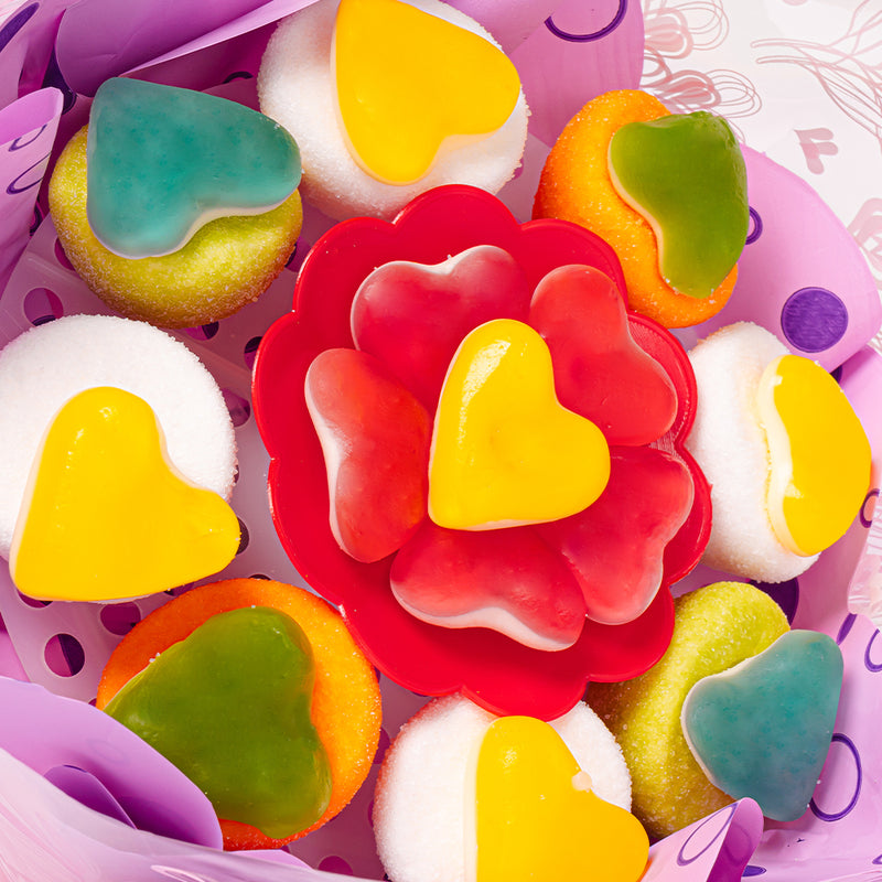 Wunnie Gummy Bouquet, bouquet di caramelle gommose e marshmallow misti 162g