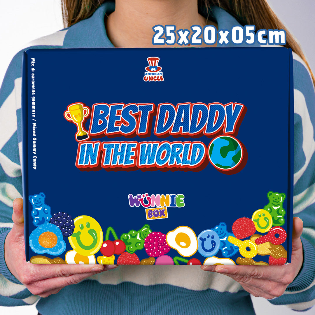 Wunnie box “Best Daddy”, la Candy box da comporre con le caramelle gommose preferite del papà - 1 kg