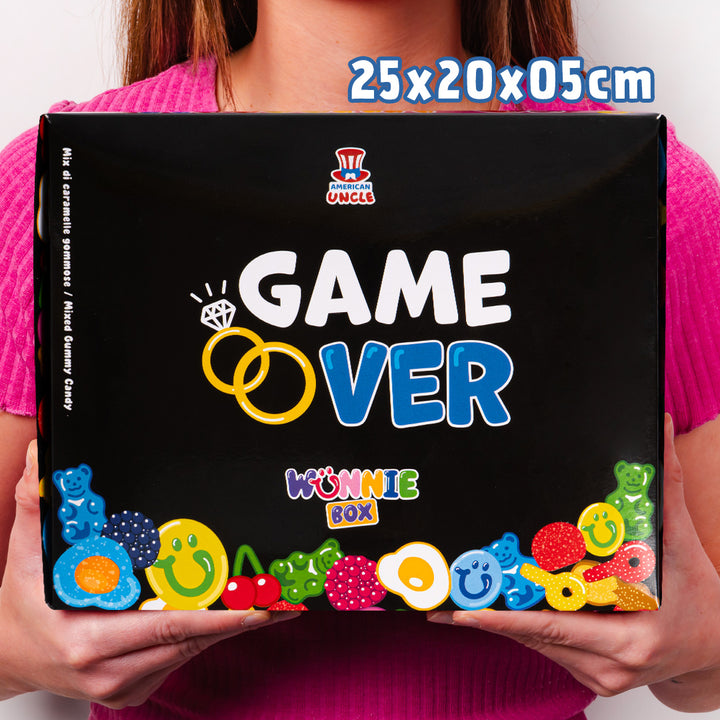 Wunnie box "Game over", la Candy box da comporre con le caramelle gommose preferite dello sposo - 1 kg